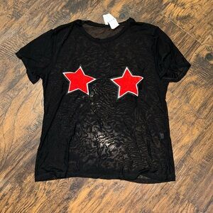LF T-Shirt with Red Star Patches